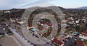 Santa Barbara Cityscape in California. USA. Morning, Sunset Time. Drone 27