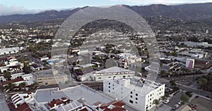 Santa Barbara Cityscape in California. USA. Morning, Sunset Time. Drone 30