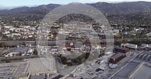 Santa Barbara Cityscape in California. USA. Morning, Sunset Time. Drone 36