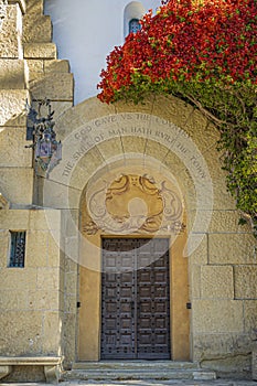 Santa Barbara County Courthouse front door, Santa Barbara, CA, USA