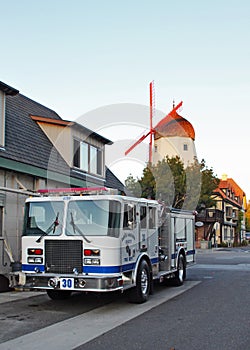 Santa Barbara County Fire Truck in Solvang, CA