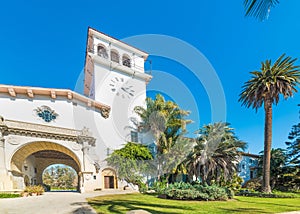 Santa Barbara courthouse on a clear day