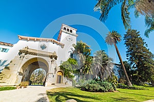 Santa Barbara courthouse on a clear day