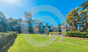 Santa Barbara courthouse under a shining sun