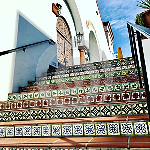 Santa Barbara Tiled Staircase