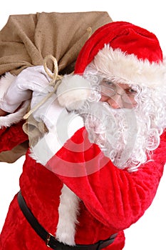 Santa with big sack