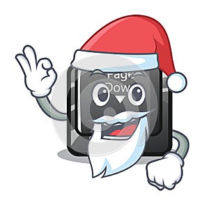 Santa button page down installed on cartoon