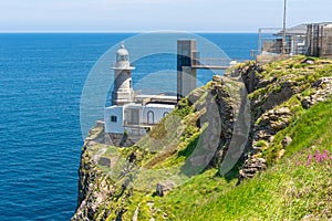 Santa Catalina lighthouse in Lekeitio, Basque Country, Spain