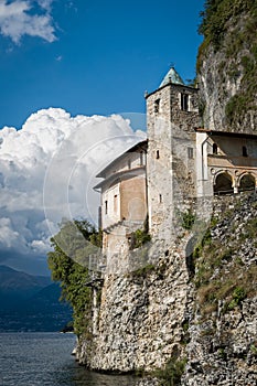 Santa Caterina Monastery on Lake Maggiore, Italy photo