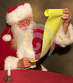 Santa Checking His List