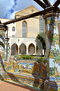 Santa Chiara cloister, Naples, Italy