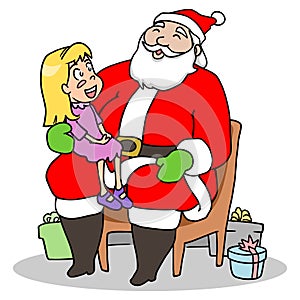 Santa and Child