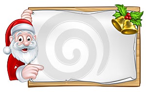 Santa Christmas Sign photo