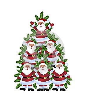 Santa Christmas tree