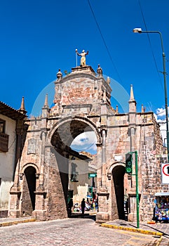 Santa Clara Arch in Cusco, Peru