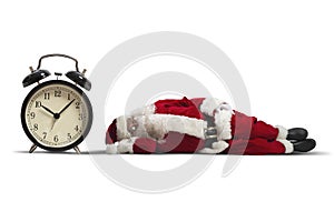 Santa Claus asleep