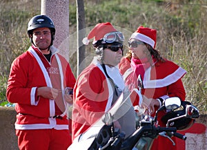 Santa claus bike parade 2011