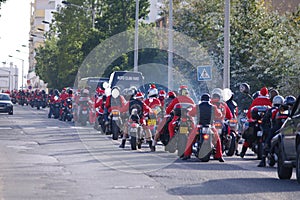 Santa claus bike parade 2011