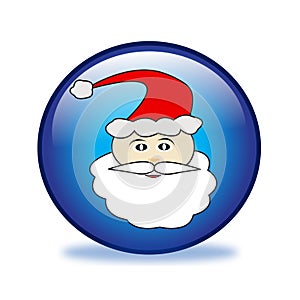 Santa claus button