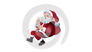 Santa Claus carrying big bag, Portrait of Santa Claus, sack full of presents, Merry Christmas