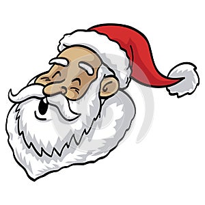 Santa Claus Cartoon Character Christmas Illustration Vector