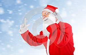 Santa Claus with Cellphone
