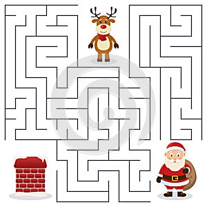 Santa Claus & Chimney Maze for Kids