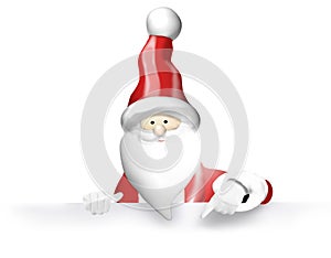 Santa Claus Christmas isolated cartoon