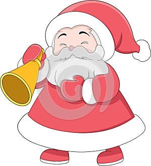 Santa Claus comes with a trumpet to enliven Christmas Eve photo