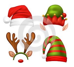 Santa Claus Concept Icons Set
