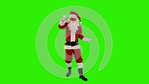 Santa Claus Dancing isolated, Dance 2, Green Screen, stock footage