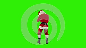 Santa Claus Dancing isolated, Dance 6, Green Screen