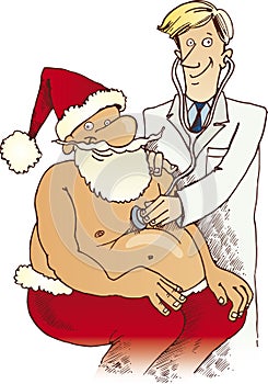 Santa claus and doctor