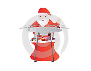 Santa Claus and drone