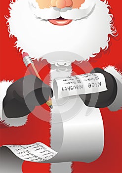 Santa Claus edit the list