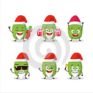 Santa Claus emoticons with ambarella cartoon character