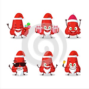 Santa Claus emoticons with watter apple cartoon character