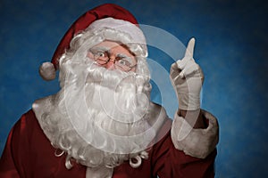 Santa Claus gesturing