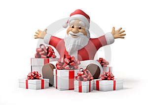 Santa Claus with gifts