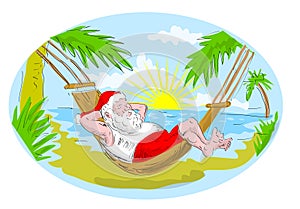 Santa claus hammock beach