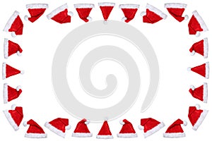 Santa Claus hat hats on Christmas frame copyspace copy space win