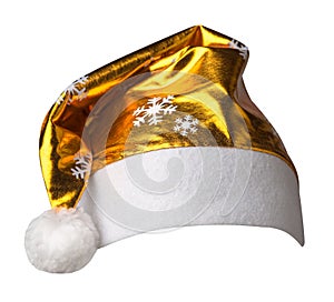 Santa Claus  hat isolated on white background .Santa Claus  hat that is for wearing on Christmas Day