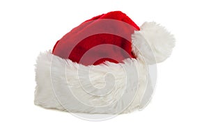 Santa Claus hat on a white background