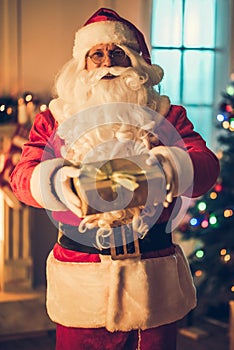 Santa Claus in his residence