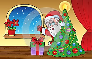 Santa Claus indoor scene 2