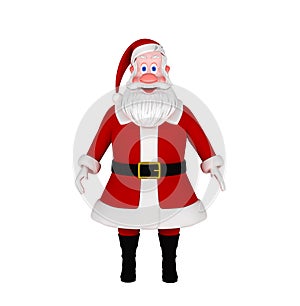 Santa Claus Isolated on White