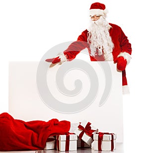 Santa Claus with isolated on white