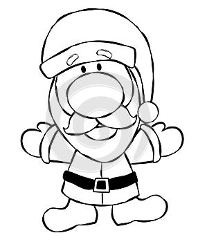 Santa Claus Line Art