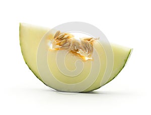 Santa Claus melon isolated on white