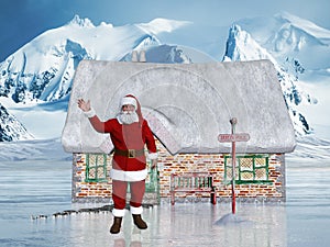 Santa Claus, North Pole, Workshop, Christmas